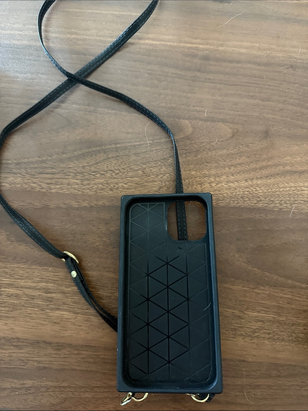 Black Crossbody Phone Case with Strap - iPhone 12 Pro